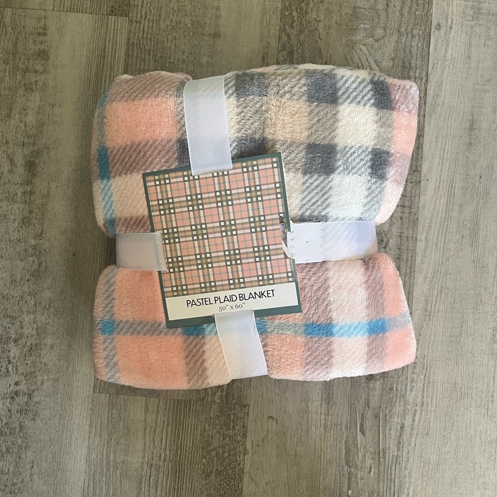 Pastel Plaid Blanket